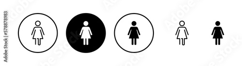 Female icon vector illustration. woman sign and symbol