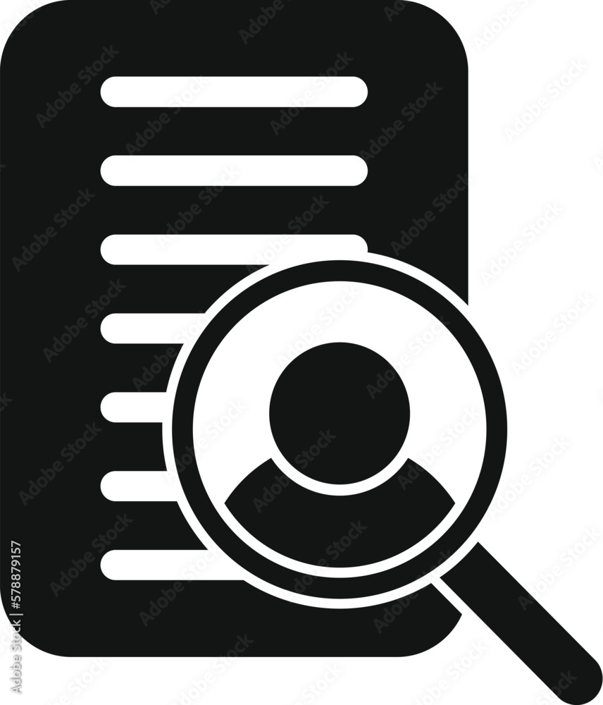 Search person icon simple vector. Human work. Manager business Search person icon simple vector. Human work. Manager business