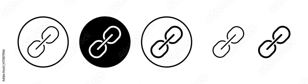 Link icon vector illustration. Hyperlink chain sign and symbol Link icon vector illustration. Hyperlink chain sign and symbol
