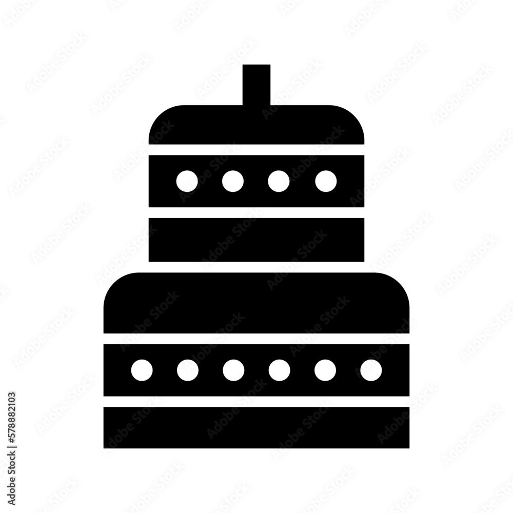 Fototapeta premium cake icon or logo isolated sign symbol vector illustration - high quality black style vector icons 