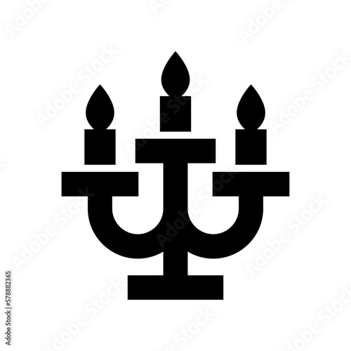 candelabra icon or logo isolated sign symbol vector illustration - high quality black style vector icons

