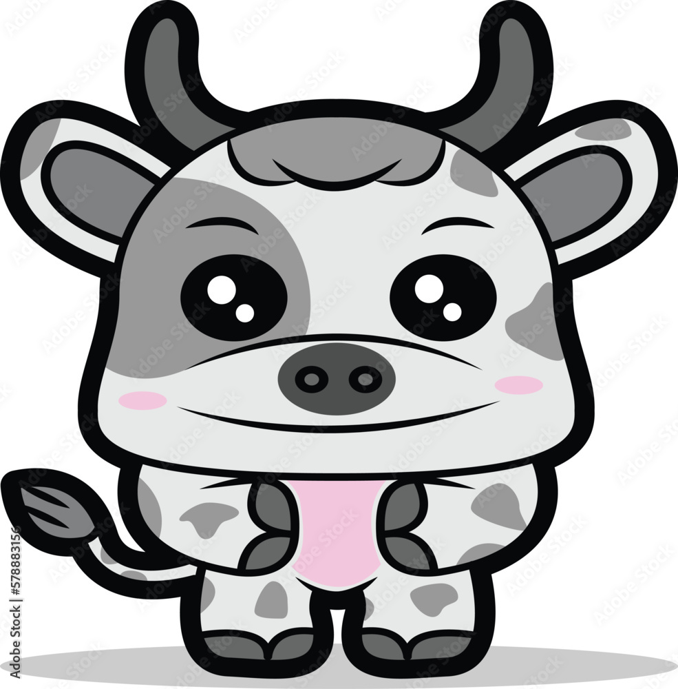 vector illustration of a smiling little cow
vector illustration of a smiling little cow