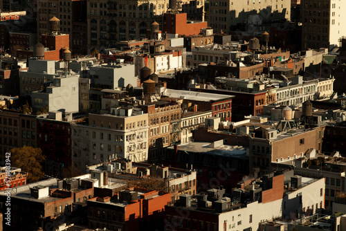 City view of buildings in SoHo New York City. © zxvisual