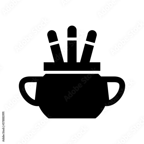 incense icon or logo isolated sign symbol vector illustration - high quality black style vector icons
