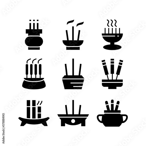 incense icon or logo isolated sign symbol vector illustration - high quality black style vector icons
