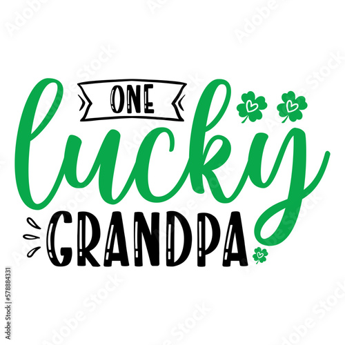 One lucky grandpa svg