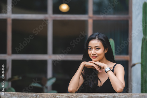Beautiful girl in the garde...