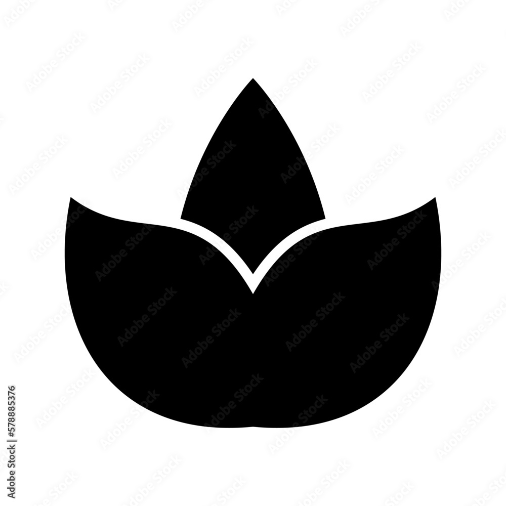 Fototapeta premium lotus icon or logo isolated sign symbol vector illustration - high quality black style vector icons 
