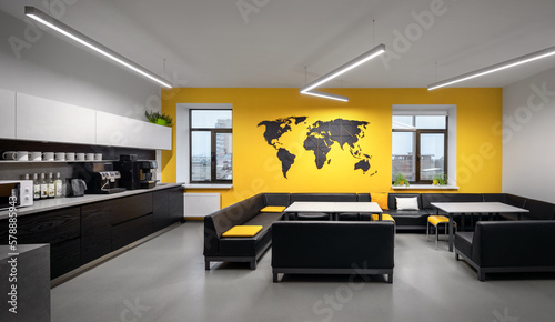 Εκτύπωση καμβά Interior photography of breakout area in office