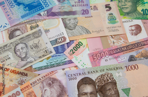 Assorted African Money From Some Of The Largest African Economies