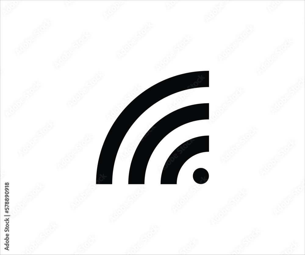 Wifi icon design vector tamplate Wifi icon design vector tamplate