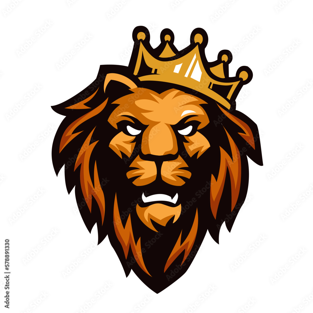 Obraz premium Lion illustration template Premium Vector