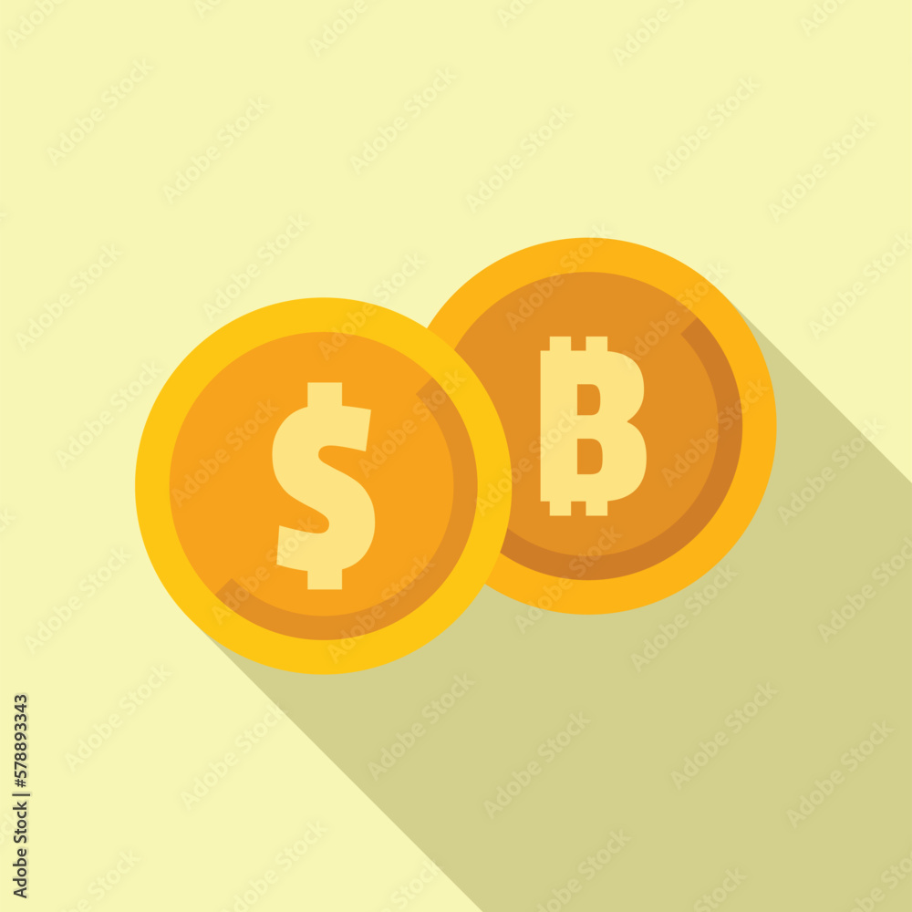 Success money convert icon flat vector. Finance invest. Result plan Success money convert icon flat vector. Finance invest. Result plan