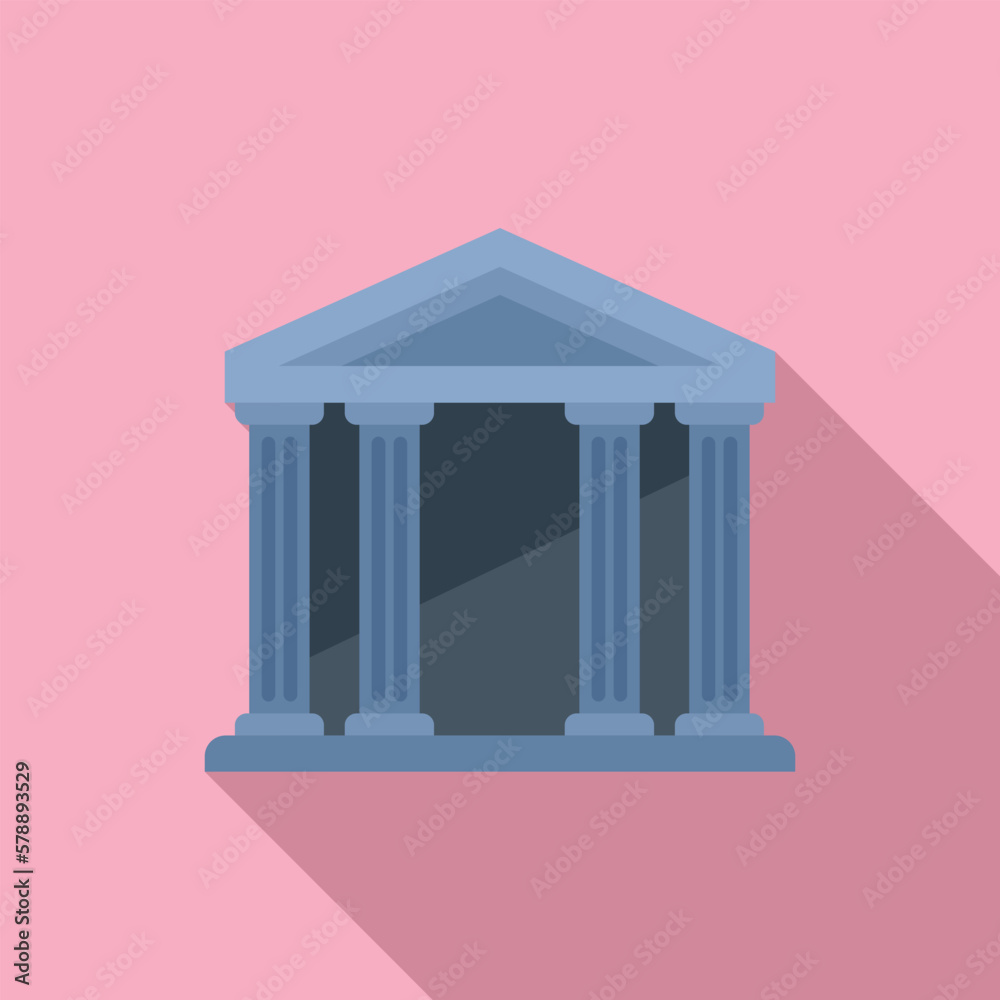 Obraz premium Investor bank icon flat vector. Result money. Fund work