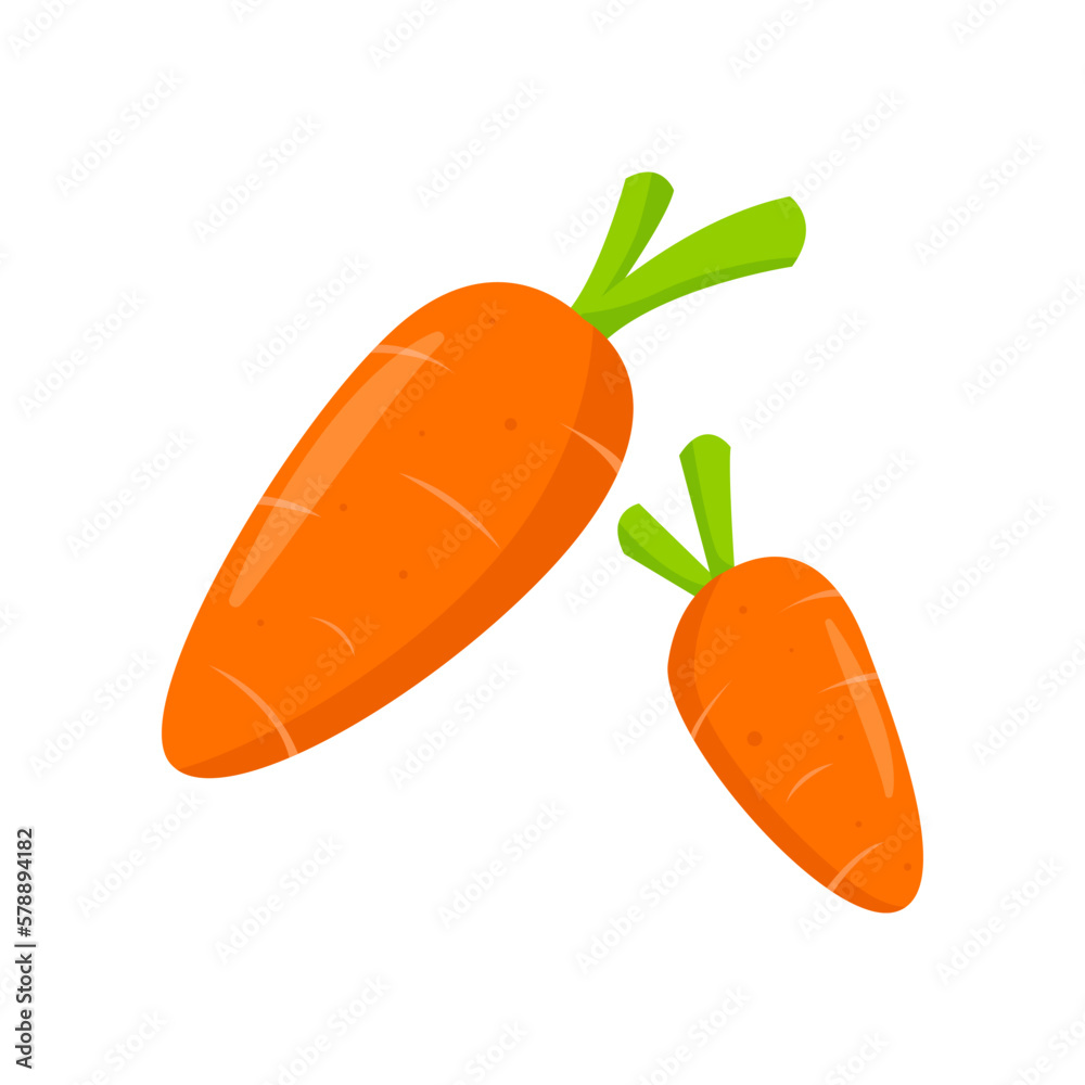 Carrots Cartoon Vector Illustration - EPS 10 Vector Carrots Cartoon Vector Illustration - EPS 10 Vector