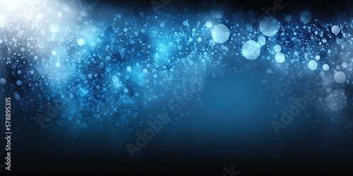 Vászonkép Abstract  shape shiny blue glitter sparkle confetti background  by ai generative