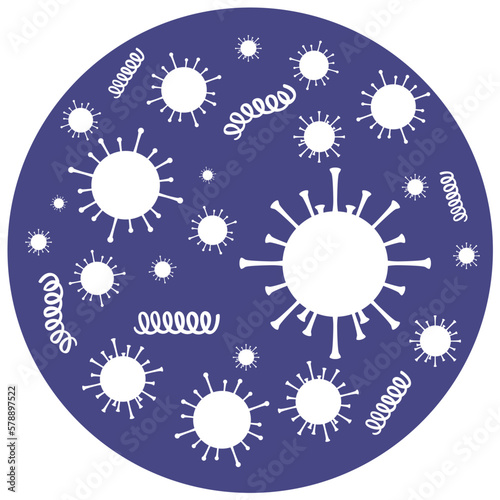 Bacterial microorganism in circle