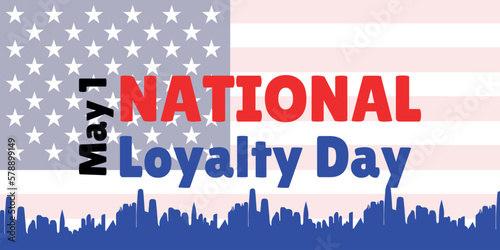 Banner for National Loyalty Day in USA