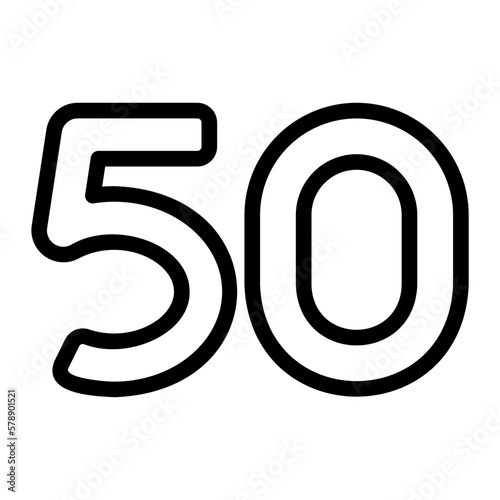fifty icon 