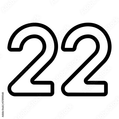 twenty two icon 