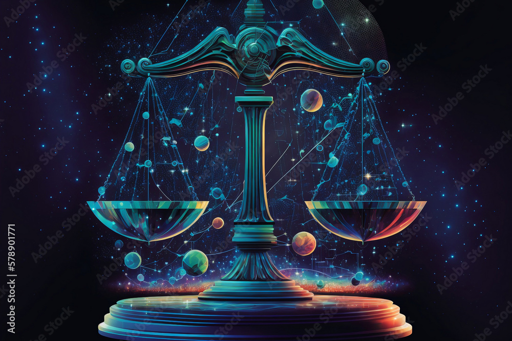 Generative AI Explores the Symbolic Meaning of the Scales of Justic