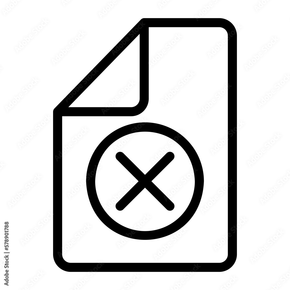 Obraz premium cross line icon