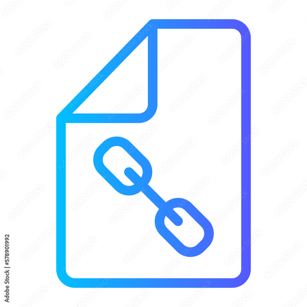 chain gradient icon chain gradient icon