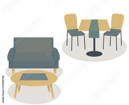 ナチュラルリビングセット01