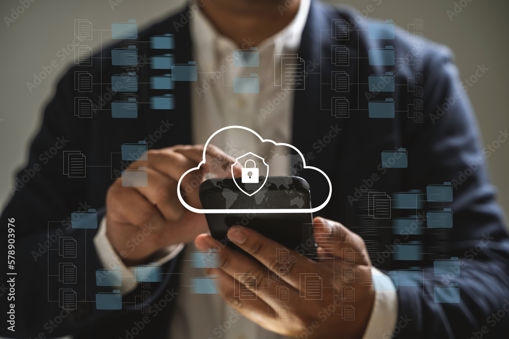 IT working on computer Business processes Document Management System ...