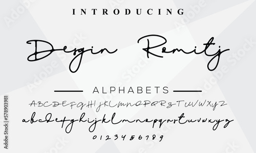 Photographie Signature Font Calligraphy Logotype Script Brush Font Type Font lettering handwr