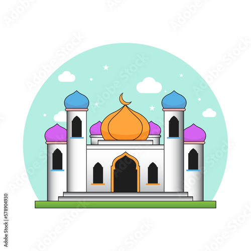 illustration of mosque