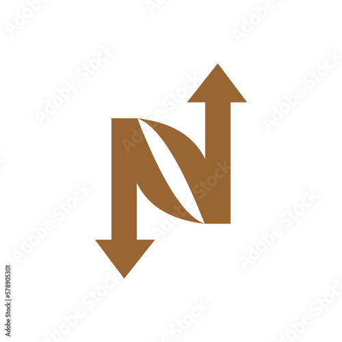 Free Download letter N coffee logo simple - GFXLoad