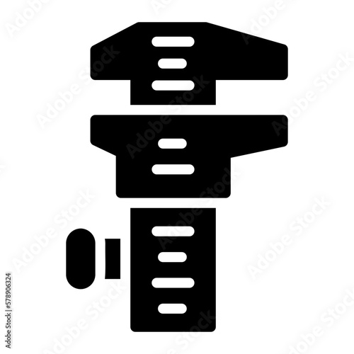 caliper glyph icon