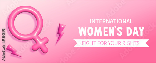 International women's day 8 march, March 8, women, international women's day, girl power. vector illustrations. 3D elements. 