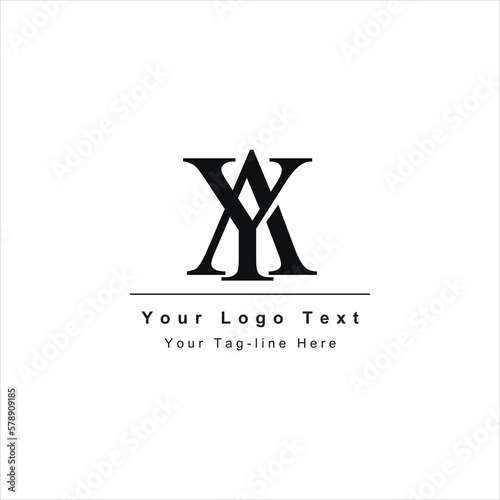ay ya logo initial design icon