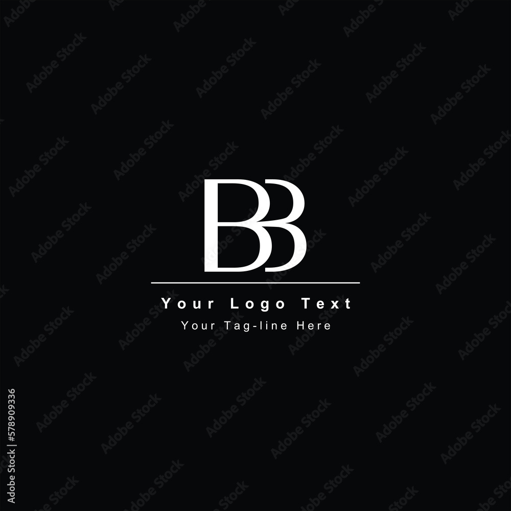 Fototapeta premium initial bb or bb logo elegant design name business