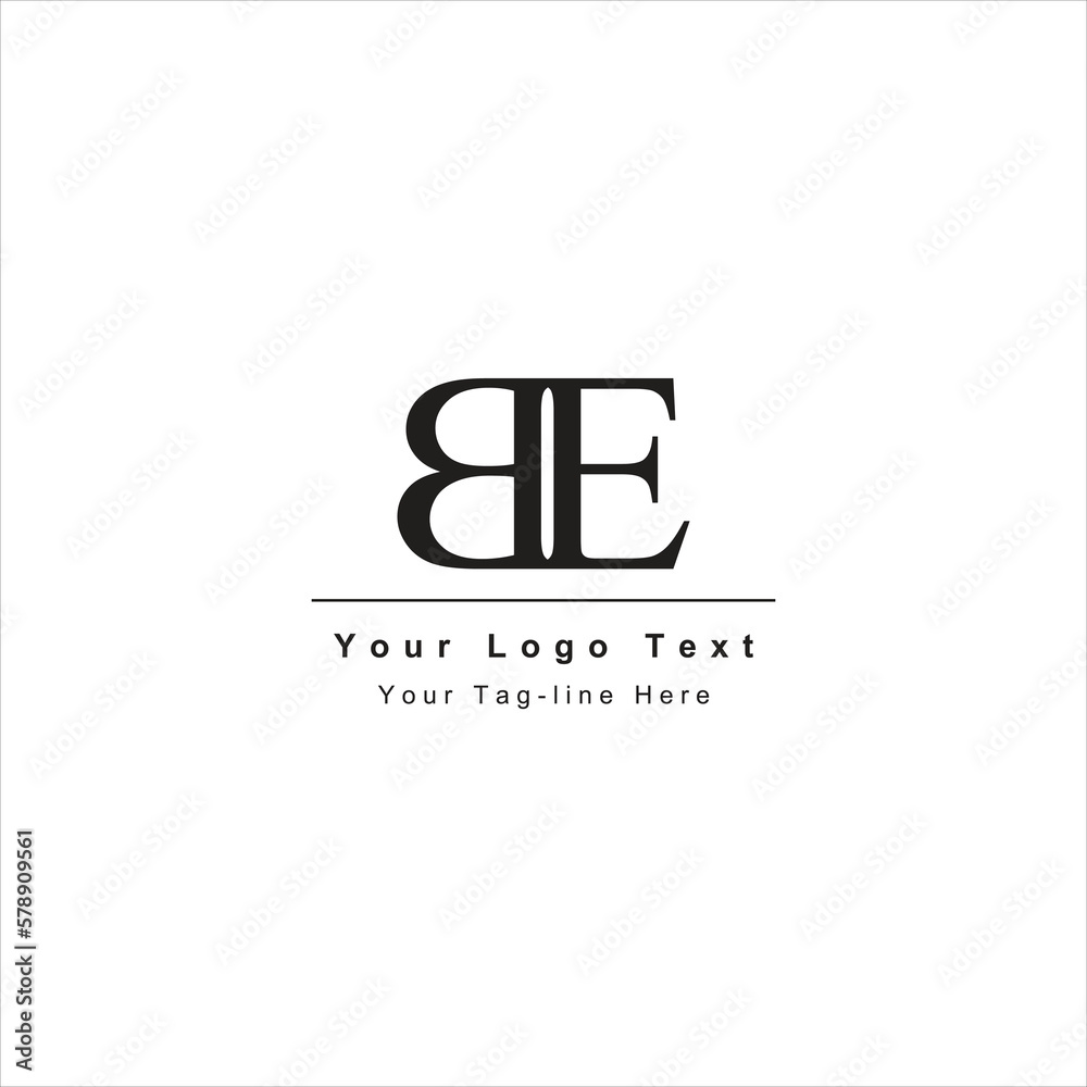 be or eb logo template initial icon design be or eb logo template initial icon design