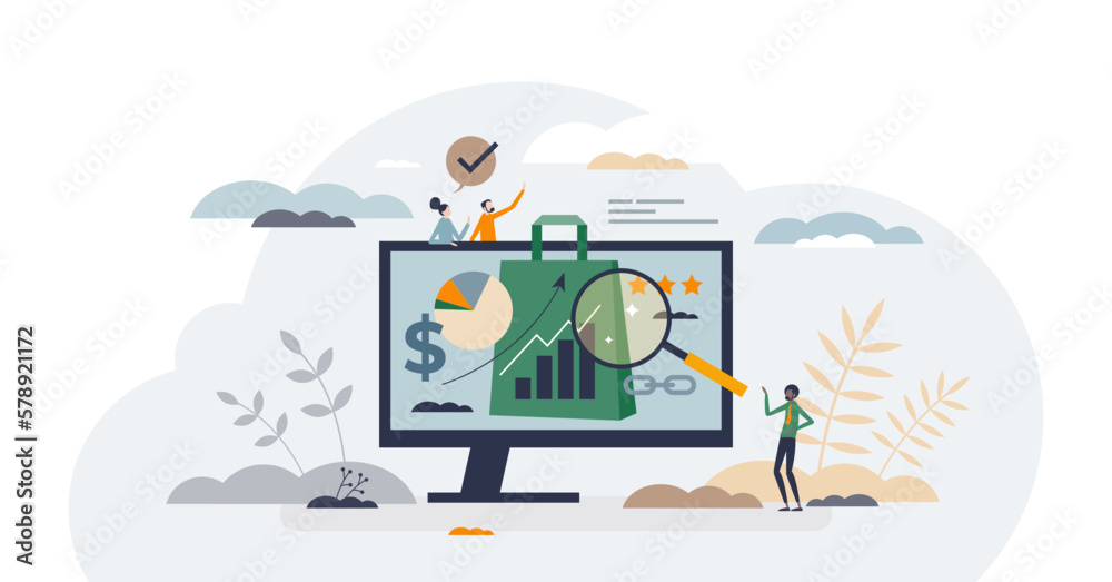 Shop SEO optimization for e-commerce site search results tiny person concept, transparent background. Website product management with successful store algorithm for shown items illustration. Shop SEO optimization for e-commerce site search results tiny person concept, transparent background. Website product management with successful store algorithm for shown items illustration.
