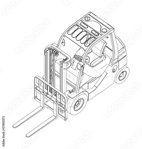 Forklift. Orthography