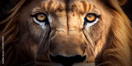 Animal eyes close up- Generative AI