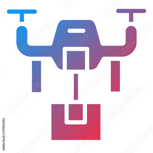Vector Design Drone Delivery Icon Style