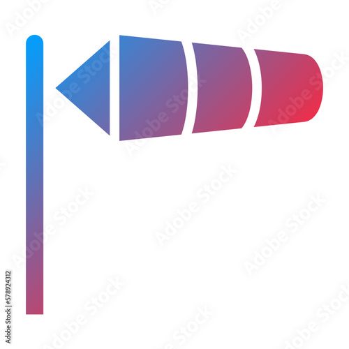 Vector Design Windsock Icon Style