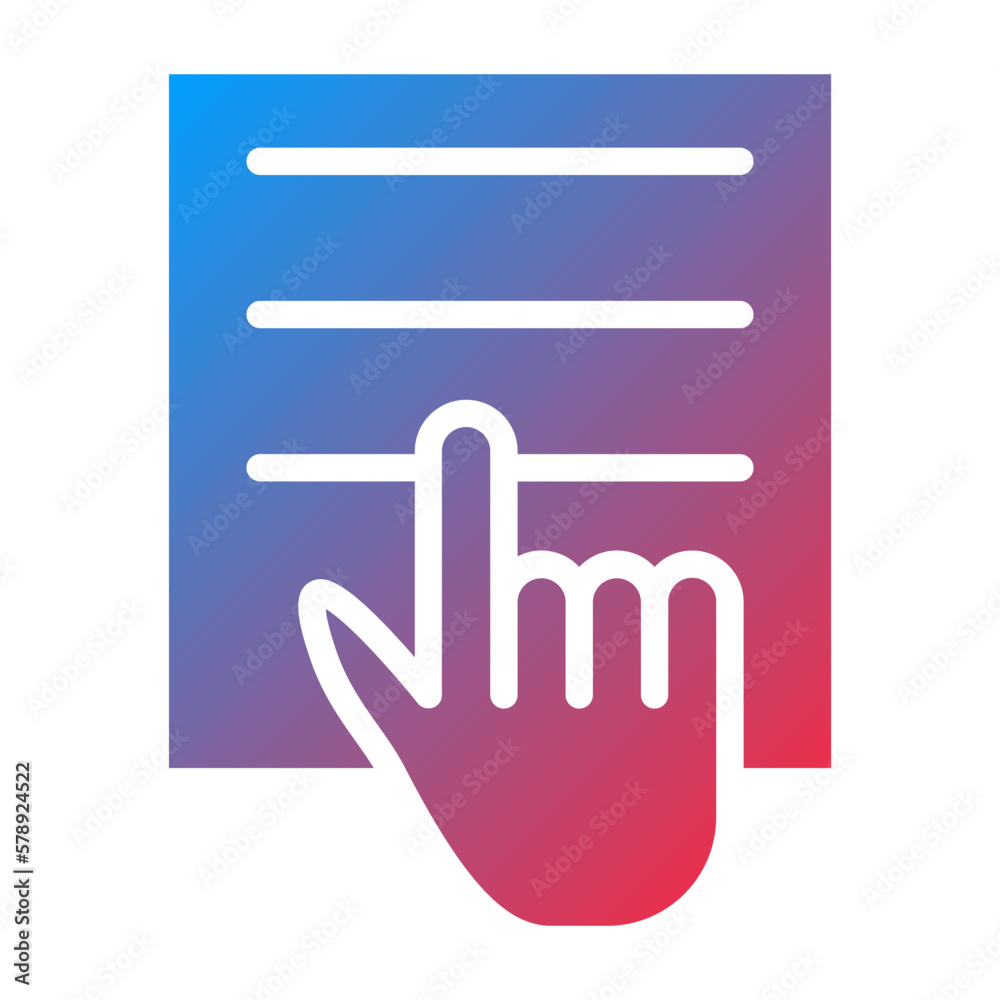 Fototapeta premium Vector Design Study Hand Icon Style
