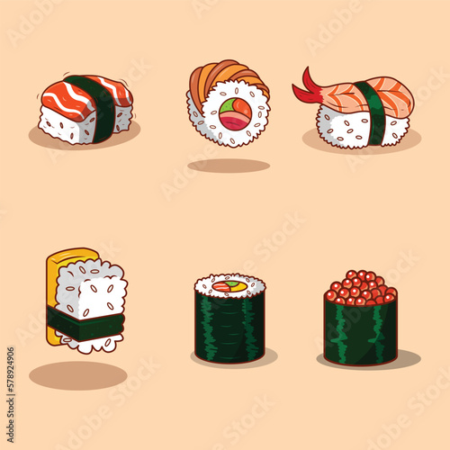 set of sushi set