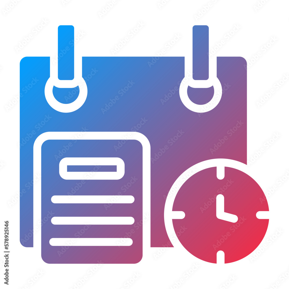 Vector Design Time Plan Icon Style Vector Design Time Plan Icon Style