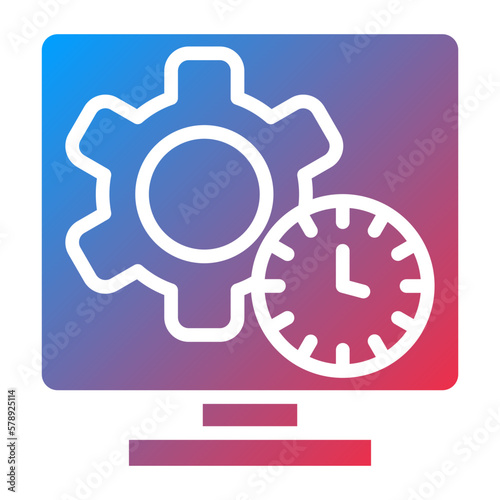 Vector Design Monitor Icon Style