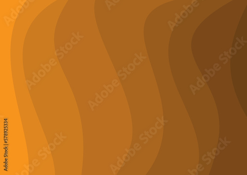 abstract  background with waves orange brown gradient colour