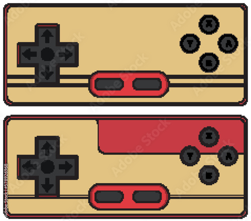 Retro video game console isolated