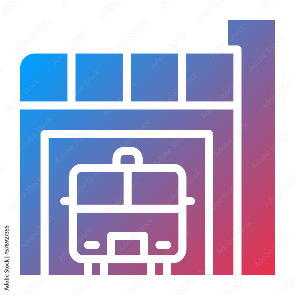 Vector Design Firefighter Garage Icon Style Vector Design Firefighter Garage Icon Style