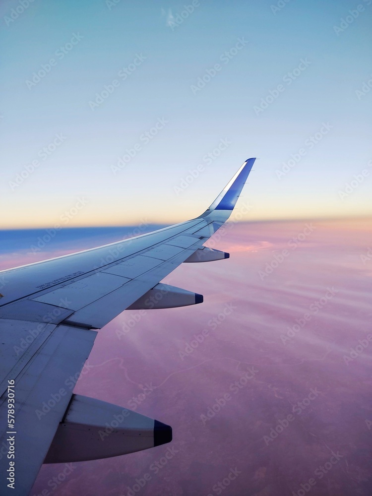 Fototapeta premium airplane window sky view